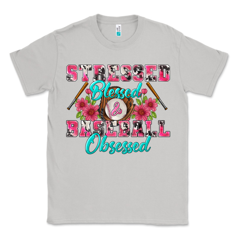 Stressed Blessed & Baseball Obsessed Classic Tee by BundleAndBundleShop | Teevron