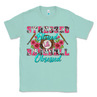 Seafoam stressed blessed & baseball obsessed Classic Tee - BundleAndBundleShop