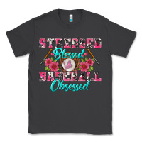 Smoke stressed blessed & baseball obsessed Classic Tee - BundleAndBundleShop