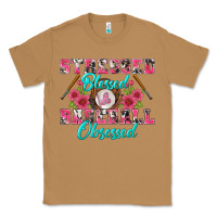 Toasted Coconut stressed blessed & baseball obsessed Classic Tee - BundleAndBundleShop