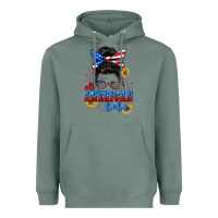 Sage All American Babe 4th of July Heavyweight Hoodie - CowGirlArtShop