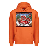 Carrot Christmas farm reindeer and truck Premium Hoodie - BarkalooDesign