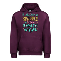 Mauve Wine it takes lots of sparkle to be a dance mom Urban Hoodie - MaliasSmallBusiness