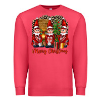 Cardinal Merry christmas elfs Premium Sweatshirt - FaDigitalArtStudio