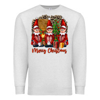 Oatmeal Heather Merry christmas elfs Premium Sweatshirt - FaDigitalArtStudio