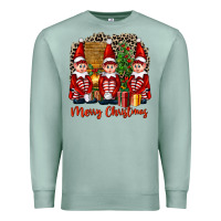 Seafoam Merry christmas elfs Premium Sweatshirt - FaDigitalArtStudio