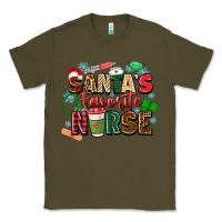 Army Green santa's favorite nurse Classic Tee - Zillion Design Studio