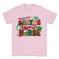 Bubblegum Pink santa's favorite nurse Classic Tee - Zillion Design Studio