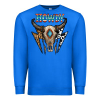 True Royal howdy boho skull Premium Sweatshirt - CowhideDigitalArt