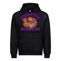 Black courtside social club Urban Hoodie - MaliasSmallBusiness