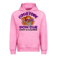 Fuchsia Pink courtside social club Urban Hoodie - MaliasSmallBusiness