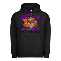 Pigment Black courtside social club Urban Hoodie - MaliasSmallBusiness