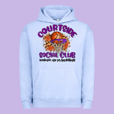 Courtside Social Club Urban Hoodie Designed By Maliassmallbusiness