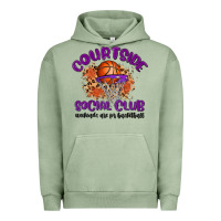 Pigment Oil Green courtside social club Urban Hoodie - MaliasSmallBusiness