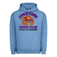 Pigment Pebble Blue courtside social club Urban Hoodie - MaliasSmallBusiness