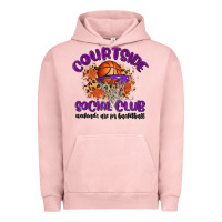 Pigment Salmon courtside social club Urban Hoodie - MaliasSmallBusiness