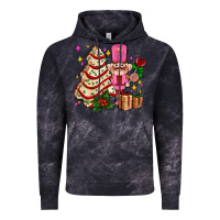 Cloud Black christmas tree cake and nutcracker with gifts ado Vintage Hoodie - AdoDesignShop