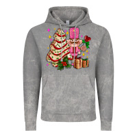 Cloud Rock christmas tree cake and nutcracker with gifts ado Vintage Hoodie - AdoDesignShop