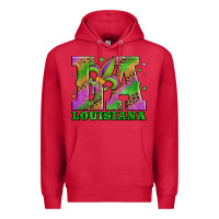 Cardinal mardi gras louisiana fleur de lis Premium Hoodie - Jasminsmagicworld