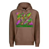 Chestnut mardi gras louisiana fleur de lis Premium Hoodie - Jasminsmagicworld