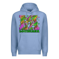 Colony Blue mardi gras louisiana fleur de lis Premium Hoodie - Jasminsmagicworld