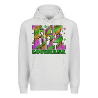 Dove Grey mardi gras louisiana fleur de lis Premium Hoodie - Jasminsmagicworld