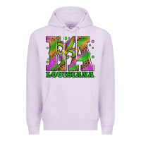 Lilac mardi gras louisiana fleur de lis Premium Hoodie - Jasminsmagicworld