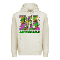 Oatmeal Heather mardi gras louisiana fleur de lis Premium Hoodie - Jasminsmagicworld