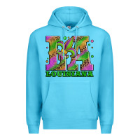Ocean Blue mardi gras louisiana fleur de lis Premium Hoodie - Jasminsmagicworld