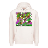 Pale Pink mardi gras louisiana fleur de lis Premium Hoodie - Jasminsmagicworld
