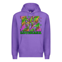 Purple mardi gras louisiana fleur de lis Premium Hoodie - Jasminsmagicworld
