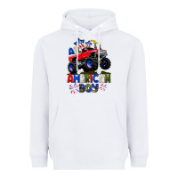 White All American Boy 4th july Heavyweight Hoodie - CowGirlArtShop