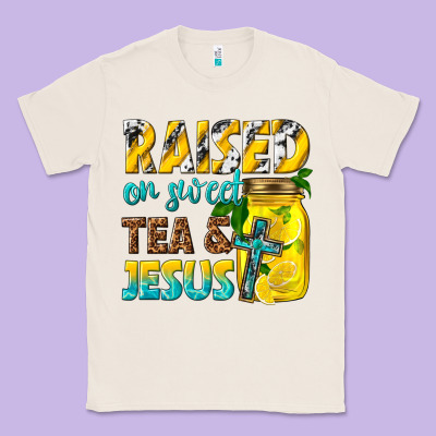 Classic Tee raised on sweet tea and jesus