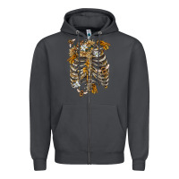 Smoke Flower rib cage bees Zipper Hoodie - RanaPortraitStore