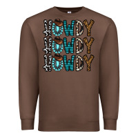 Chestnut howdy howdy howdy Premium Sweatshirt - CowhideDigitalArt