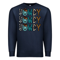 Navy howdy howdy howdy Premium Sweatshirt - CowhideDigitalArt