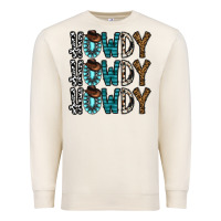 Sandshell howdy howdy howdy Premium Sweatshirt - CowhideDigitalArt