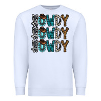 White howdy howdy howdy Premium Sweatshirt - CowhideDigitalArt
