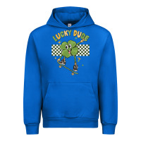 Cobalt lucky dude Urban Hoodie - MaliasSmallBusiness