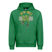Emerald lucky dude Urban Hoodie - MaliasSmallBusiness