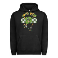 Pigment Black lucky dude Urban Hoodie - MaliasSmallBusiness