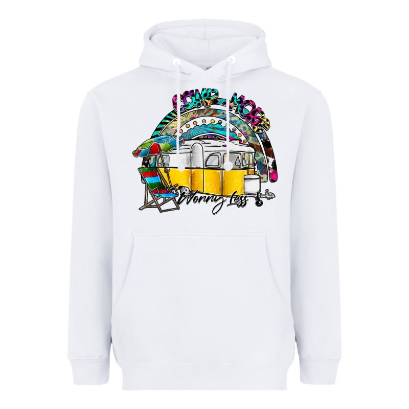Camp More Worry Less Heavyweight Hoodie by SublimationCraftShop | Teevron