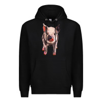 Black pig Premium Hoodie - BarkalooDesign