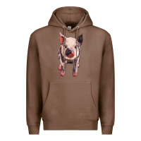 Chestnut pig Premium Hoodie - BarkalooDesign