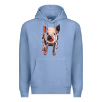 Colony Blue pig Premium Hoodie - BarkalooDesign