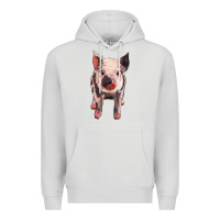 Dove Grey pig Premium Hoodie - BarkalooDesign