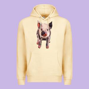 Pig Premium Hoodie Designed By Barkaloodesign
