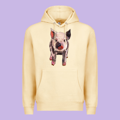 Pig Premium Hoodie Designed By Barkaloodesign