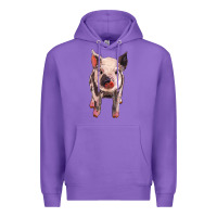 Purple pig Premium Hoodie - BarkalooDesign