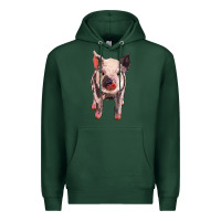Sports Green pig Premium Hoodie - BarkalooDesign